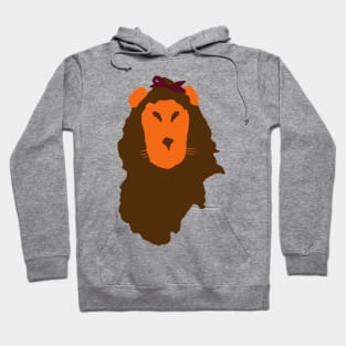 Wizard of Oz Scared Lion Silhouette Hoodie